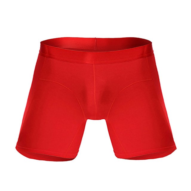 wendunide men's pants Fashion Men's Sports Long Running Wear Leg Multi-function Boxer Briefs Red XL