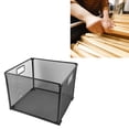 thumbnail image 3 of YAHHU Foldable Iron Mesh File Basket – Large Capacity Desktop & Floor Organizer for Books, Magazines, and Mail, Non‑Slip, Rust‑Proof, 3 of 8