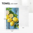 thumbnail image 4 of Nawy Lemon Kitchen and Bathroom Hand Towels Two-Piece Set Ultra Absorbent 27.5x16in 27.5*16in, 4 of 6