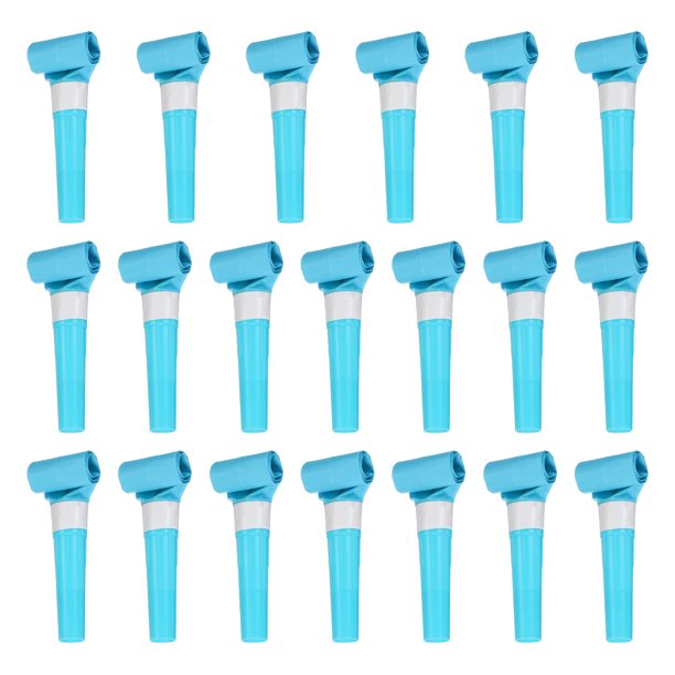 Uxcell 20 Pcs Sopladores de ruido coloridos de plástico, favores de fiesta para cumpleaños, Navidad y Año Nuevo, regalos