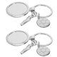 thumbnail image 1 of OULII 2Ud Llaveros Con Colgante De Fútbol En Metal Plateado Para Souvenir Y Deportiva, 1 of 8
