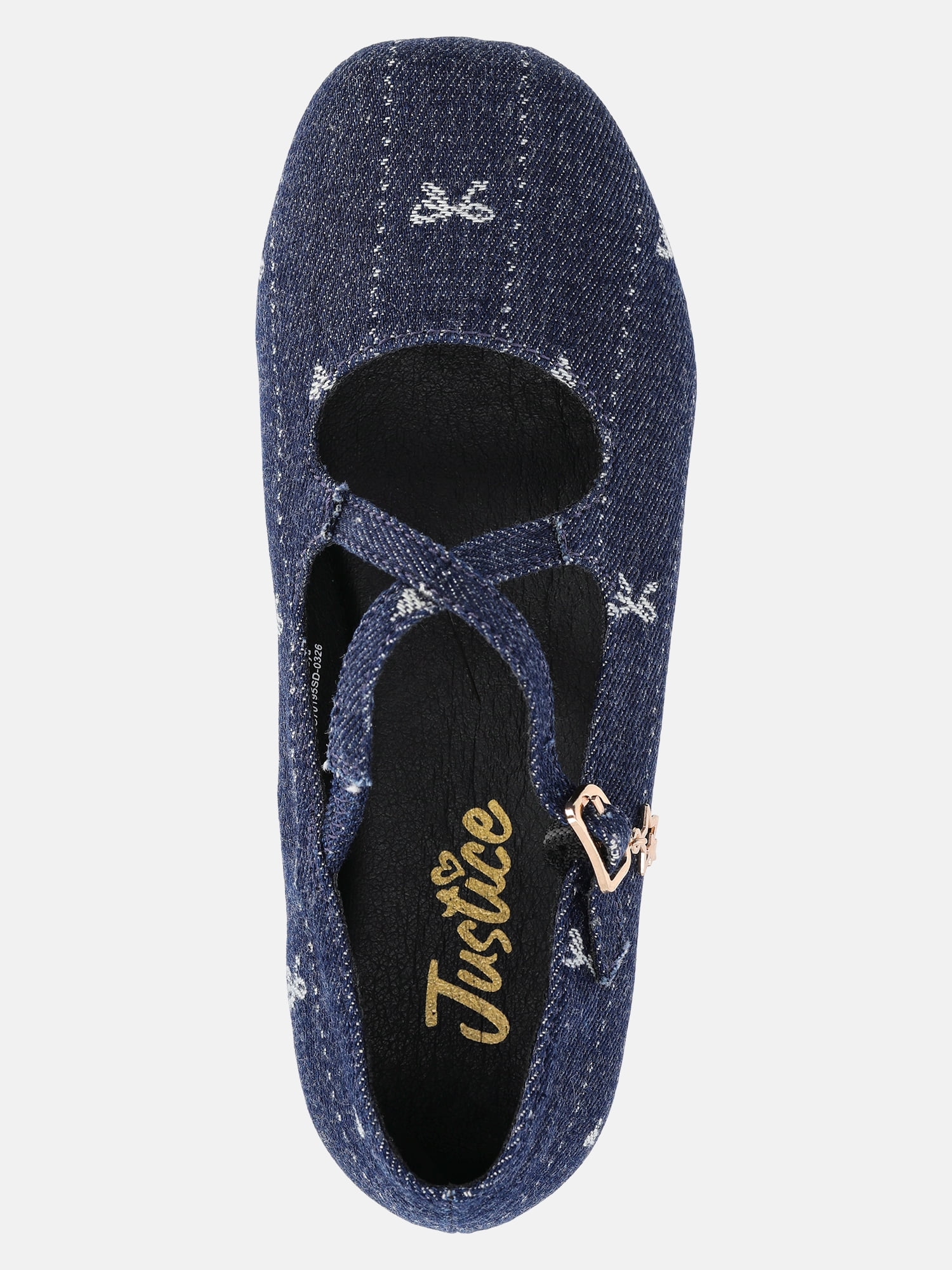 Justice Girls Crisscross Strapped Mary Jane Flats