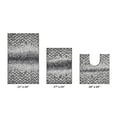 thumbnail image 6 of Better Trends Bath Rug Set 3 Piece Bath Mat Non Slip Micro Polyester Bathroom Floor Set, Shower, Tub, Casablanca Collection – (Gray), 6 of 7