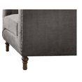 thumbnail image 6 of Sidonia Gray Velvet Chair W/Pillow, 6 of 7