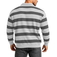 thumbnail image 4 of Men's Vintage Print Casual Button Down Shirt Turndown Collar Long Sleeve Tops Polycotton Solid Color Business Casual Outdoor Travel Outfit Gift for Him | JASKFLY,White XL, 4 of 6