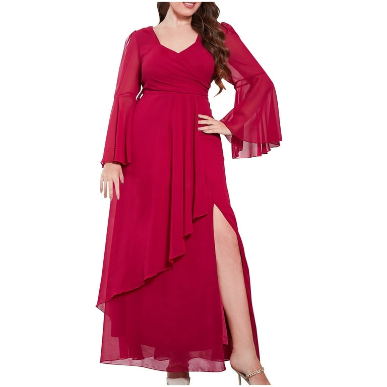 KkSLirnhs Formal Dresses for Women Plus Size Dresses Clearance under $10  Women formal Wedding Bridesmaid High-waist Party Ball Prom Gown Cocktail  Dress - Walmart.com