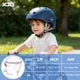 thumbnail image 5 of XJD Kids Bike Helmet Toddler Helmet Ages 3-12 Boys Girls Childrens Helmet,Multi-color Adjustable Lightweight Multi-Sport Helmet, 5 of 10