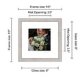 thumbnail image 2 of White 4x4 Frame With Mat - 8x8 Frame For a 4" x 4" Photo  - Great for Instagram Pictures, 2 of 7