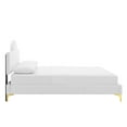 thumbnail image 4 of Modway Sunny Performance Velvet Twin Bed in White, 4 of 10
