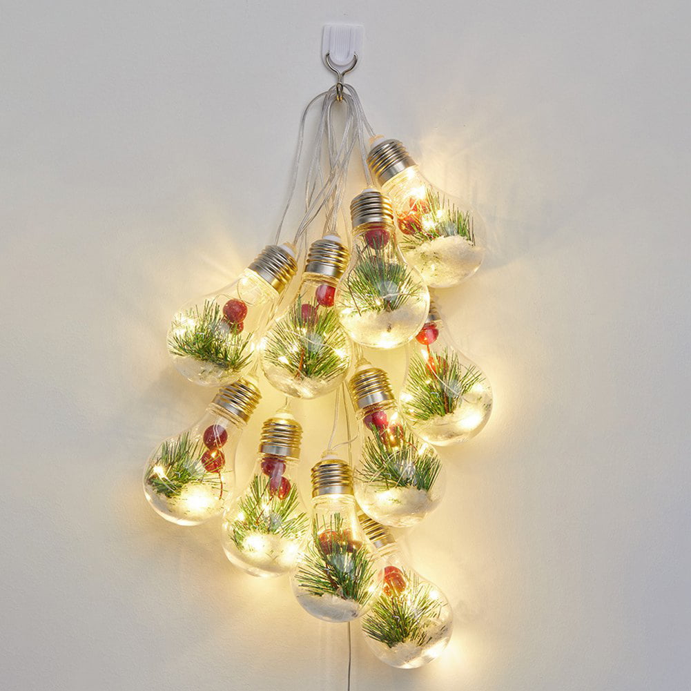 Garland Fairy Lights Xmas Led Ball String Light Aa Battery Operated Led For Tree 