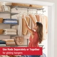 thumbnail image 4 of Rubbermaid Configurations Deluxe 3-6 foot Closet Kit Titanium, 4 of 6