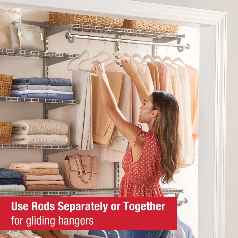 Rubbermaid 3-6ft Adjustable Deluxe Closet Organizer Kit with