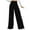Black, variant on XFLWAM Women's High Waist Wide Leg Pants Casual Lightweight Elastic Drawstring Palazzo Trousers with Pocket Red S