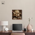 thumbnail image 3 of Lounging Cats Canvas Modern Classic Art by Art Remedy, Gallery Wrapped, 16 x 16, 3 of 7