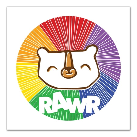 Creative Products RAWR! Colorful Lion 16x16 Canvas Wall Art