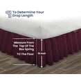 thumbnail image 5 of SGI Bedding 16 Inch Ruffled Bedskirt | Microfiber Ruffled Bed Skirt | Fade-Resistant, Wrinkle-free, Anti-static, Decorative, Extra Storage Space, Clutter-Free |Olympic Queen, Wine, 5 of 8