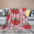 thumbnail image 2 of ARISTURING  Strawberry Blanket Strawberry Gifts for Girls 8-12 Strawberry Gifts Throw Blanket Girls Birthday, 2 of 6