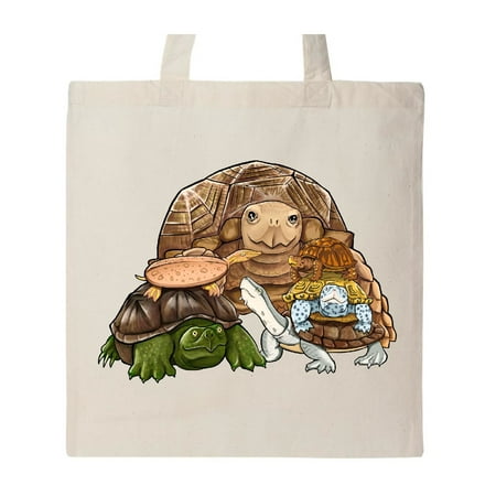 - Cute Pile of Turtles Tote Bag Natural One Size