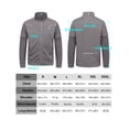 thumbnail image 4 of Little Donkey Andy Men's Softshell Jacket - Lightweight, Waterproof, Detachable Sleeves for Golf, Hiking, Cycling, and Running Gray 2XL, 4 of 7