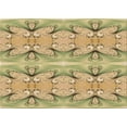 thumbnail image 1 of Ahgly Company Machine Washable Indoor Rectangle Transitional Dark Golden Rod Brown Area Rugs, 7' x 9', 1 of 7
