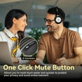 thumbnail image 5 of Wantek Mono Wireless Headset with Noise-Canceling Mic, 45H Talktime for Call Center, Truck Drivers, Online Meeting – Bluetooth 5.3 + 2.4G Dongle (Includes Charging Base), 5 of 8