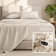 thumbnail image 5 of Bare Home 22" Extra Deep Pocket Sheet Set - Premium 1800 Collection - Ultra-Soft - Twin, Sand, 5 of 9