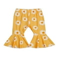 thumbnail image 1 of Toddler Baby Girl Bell Bottom Flared Pants Daisy Ruffle Pants Leggings Trousers, 1 of 6