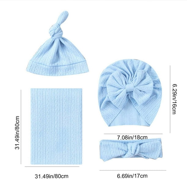 Ropa para Bebé Envoltura Manta Sombrero de Turbano para Bebé Bandera de Cuello Manta Bolso de Dormir para Bebé Regalo de Ducha Ropa de Cama para Bebé Conjunto de Cuna Ropa de Cama para Bebé Conjunto D