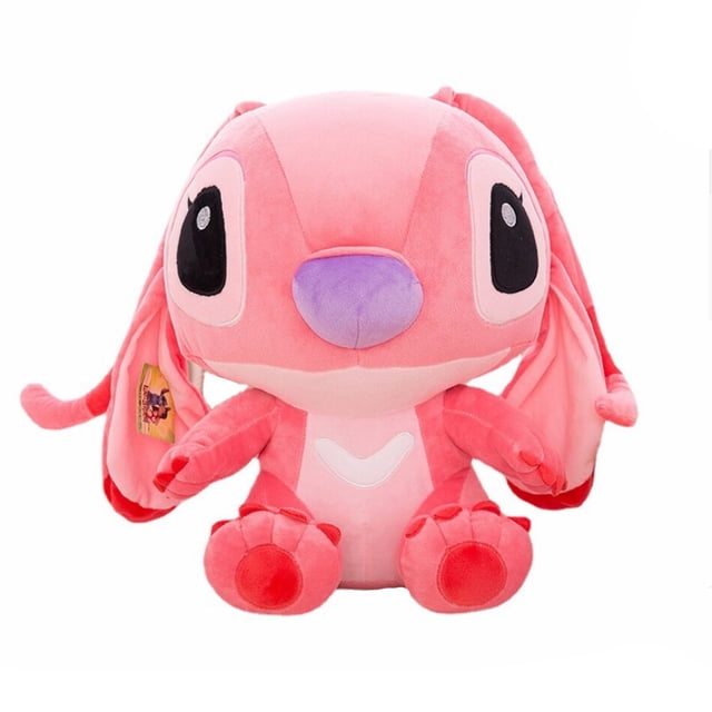 20cm Disney Cartoon Blue Pink Stitch Plush Doll Anime Toy Lilo and Stitch Plush Stuffed Toys Children's Christmas Gift Gao Jinjia LED