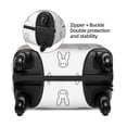 thumbnail image 6 of Uemuo Girl Rabbit Printed Washable Luggage Cover - Fashion Suitcase Protector Fits 18-32 Inch Luggage -Large, 6 of 9