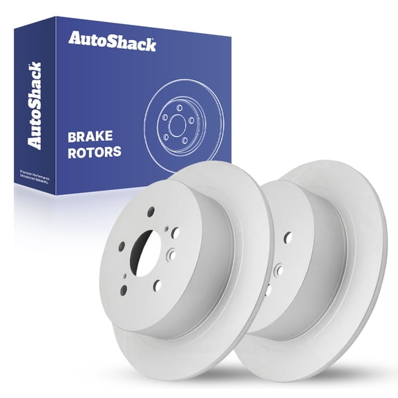 AutoShack Rear Brake Rotors | Replacement For 2008-2013 Toyota Highlander 2.7L 3.3L 3.5L V6 AWD FWD | Coated | 2-PC Set | ArmorStop