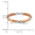 thumbnail image 4 of Stackable Expressions Sterling Silver Rose Gold-plated Polished Ring, 4 of 5