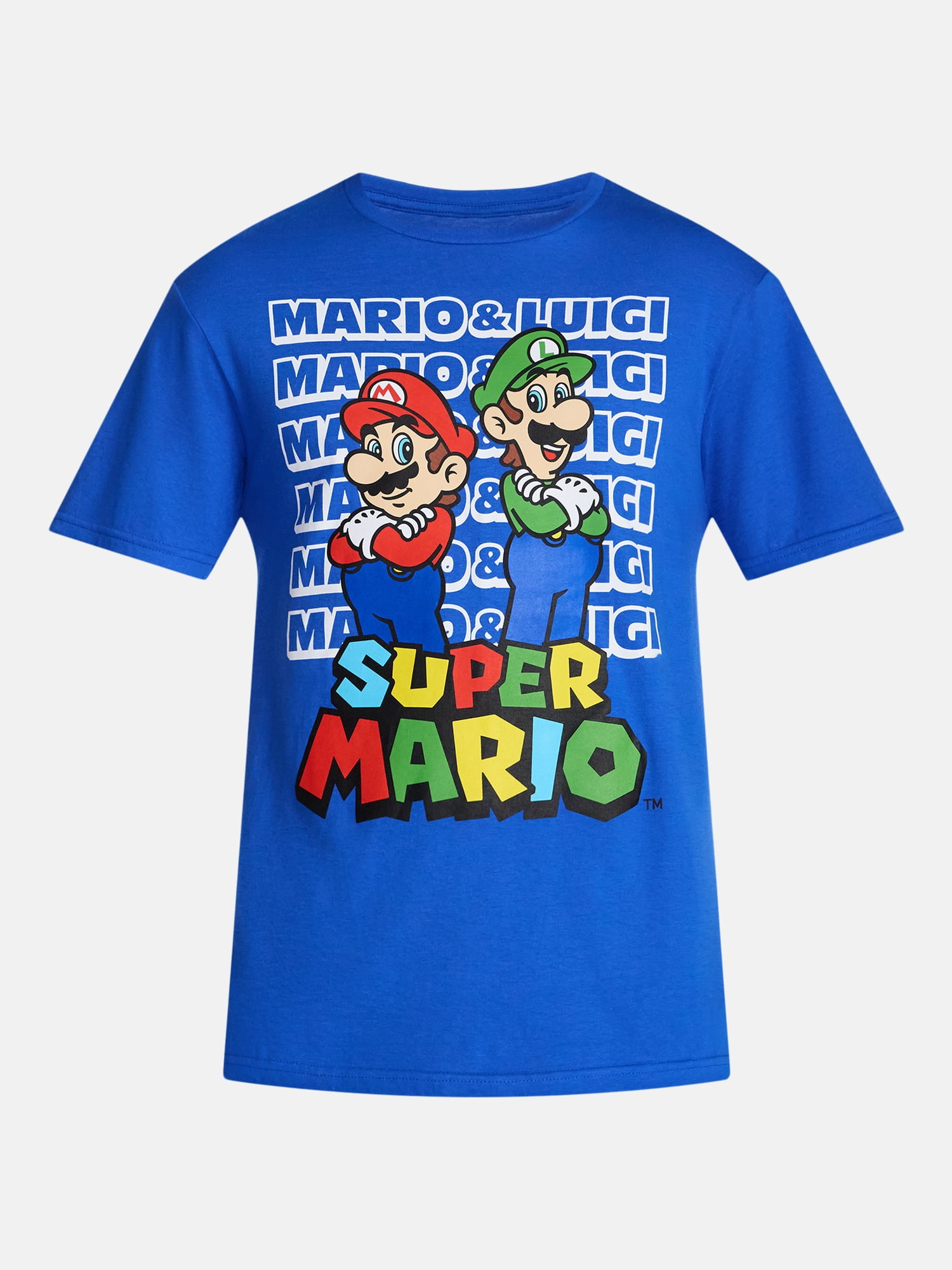 Super Mario and Luigi Men's and Big Men's Graphic Tee with Short Sleeves, Sizes S-3XL