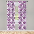 thumbnail image 5 of Ambesonne Nature Window Curtains, Vivid Rasberries Branch, Each 28" W x 63" L, Violet and Purple, 5 of 5