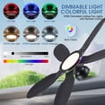 thumbnail image 2 of Ventilador de techo Kviflon con luces y mando a distancia 132 cm, 2 of 9