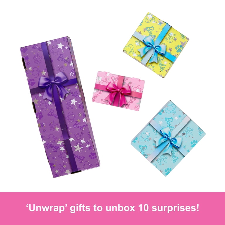 梔子 ✸【énoi】Barbie Flash 10個セット(限定BOX) Barbie Party Unboxed Pet Birthday Doll & Accessories, 10 Surprises