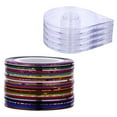 thumbnail image 3 of Capacas de uñas de cinta de tiras de arte de uñas de 120 piezas con 4 cajas de dispensadores de cinta, 3 of 5