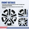 thumbnail image 6 of (Set of 4) 17 inch Hubcaps Wheel Rims Cover for 2013-2018 Toyota Rav4，Not Fit for Winter Wheel Rims,White Lacquer & Black Lacquer, 6 of 7