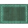 thumbnail image 1 of Ahgly Company Indoor Rectangle Persian Turquoise Blue Traditional Area Rugs, 7' x 10', 1 of 4