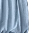 thumbnail image 4 of safuny Savings Women's Dress Dressy Loose Crewneck Long Sleeve Solid Color Linen Loose Baggy Long Dress Comfy Casual Plus Size For Mujer Elegante Blue XL, 4 of 5