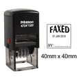 thumbnail image 1 of Printtoo Office Stationery Dater Stamp Self Inking With Faxed By Text Date Rubber Stamp-Black, 1 of 3