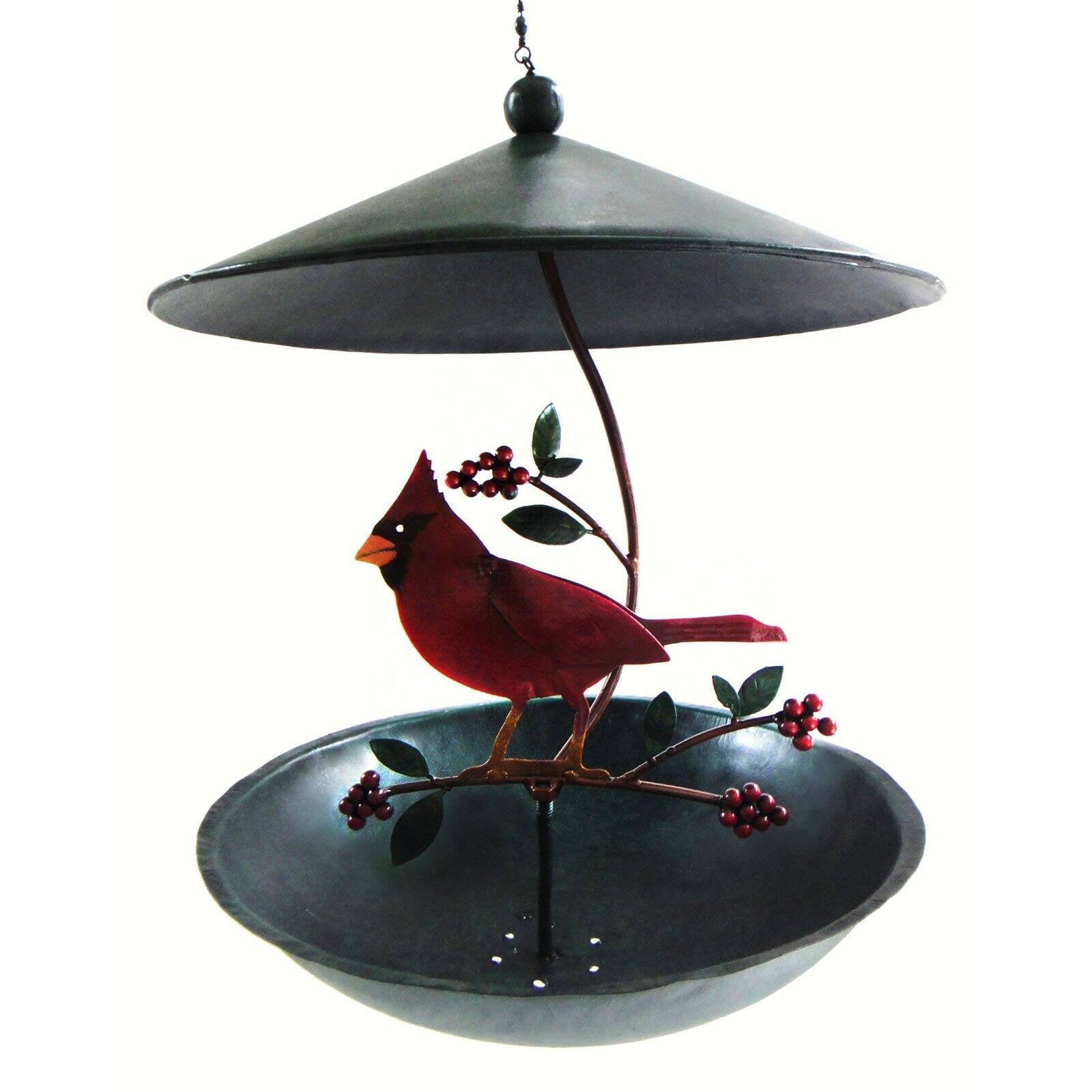Gift Essentials Cardinal Bistro Decorative Bird Feeder 