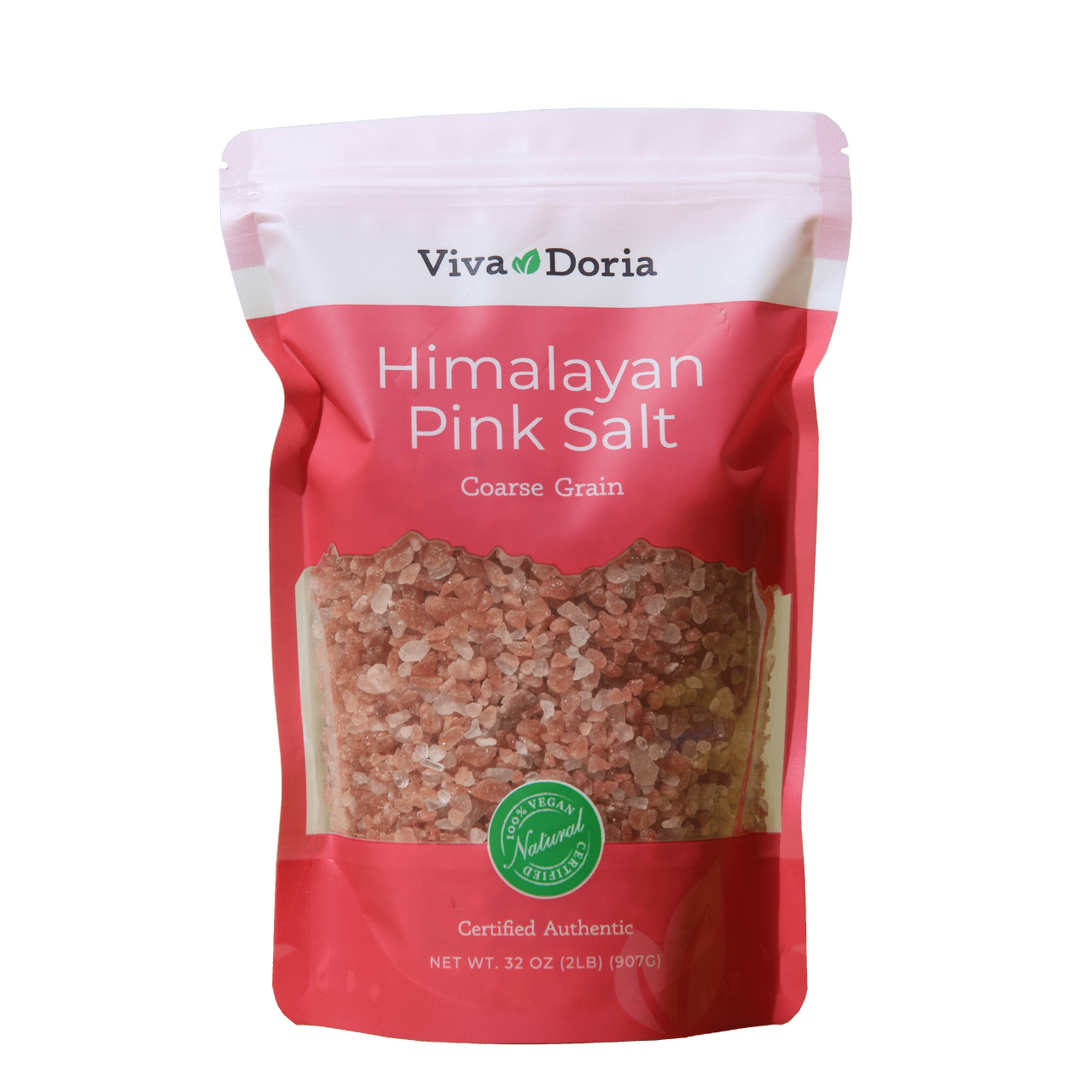 Viva Doria Himalayan Pink Salt, Crystal Salt - Coarse Grain, 10 lb (4.5 kg)