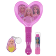 thumbnail image 2 of Barbie Kids Light Up Mirror Set with Lip Balm & Keychain, 2 of 5