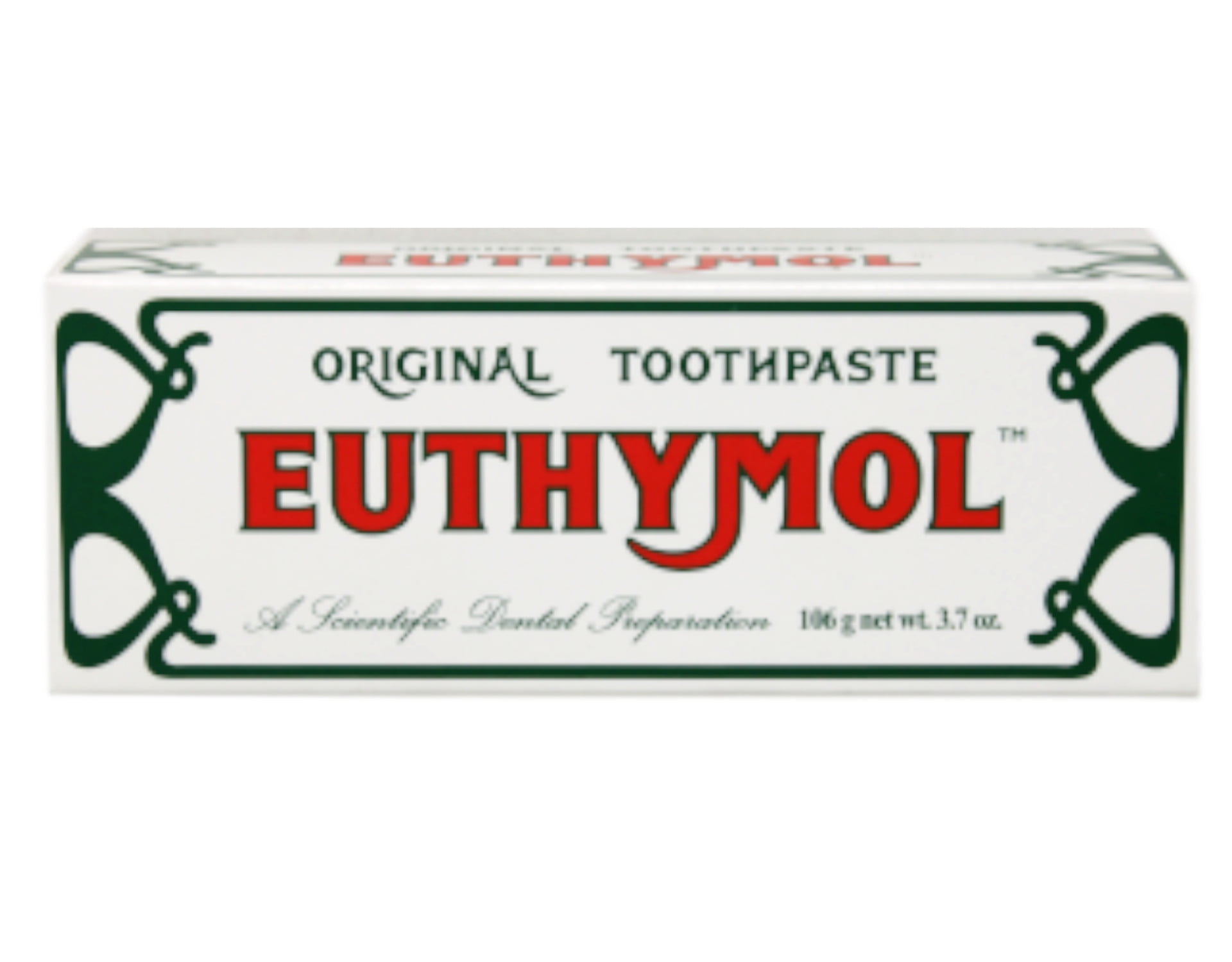 Euthymol Original Toothpaste 100g Net Wt., 3.7 Oz.