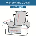thumbnail image 4 of 1pc Waterproof Sofa Slipcover Washable Recliner Chair Cover Recliner Cover Recliner Slipcover For Living Room Non-Slip Furniture Protector For Pets Dogs, 4 of 5