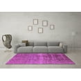 thumbnail image 3 of Ahgly Company Indoor Rectangle Solid Purple Modern Area Rugs, 6' x 9', 3 of 4