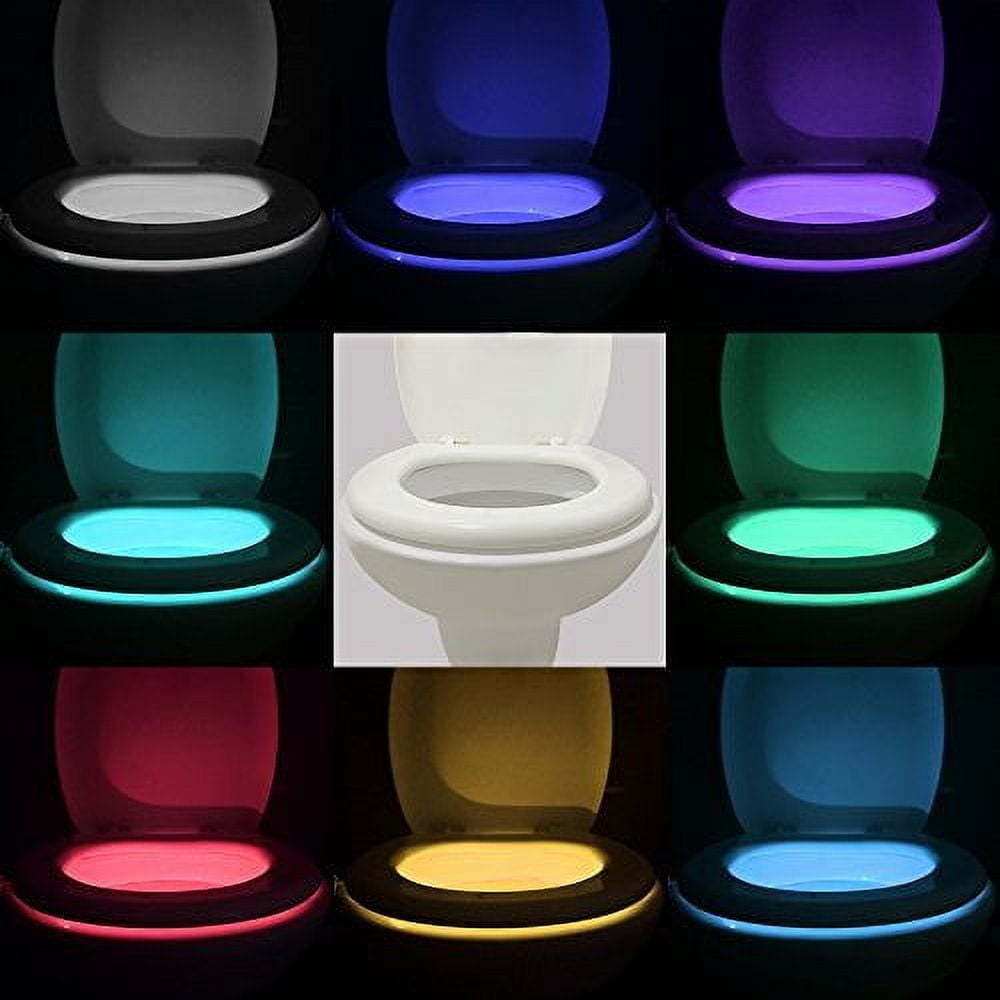 Vintar 16-Color Motion Sensor LED Toilet Night Light, Cool Gadgets,5-Stage Dimmer, Light Detection,Gift Idea