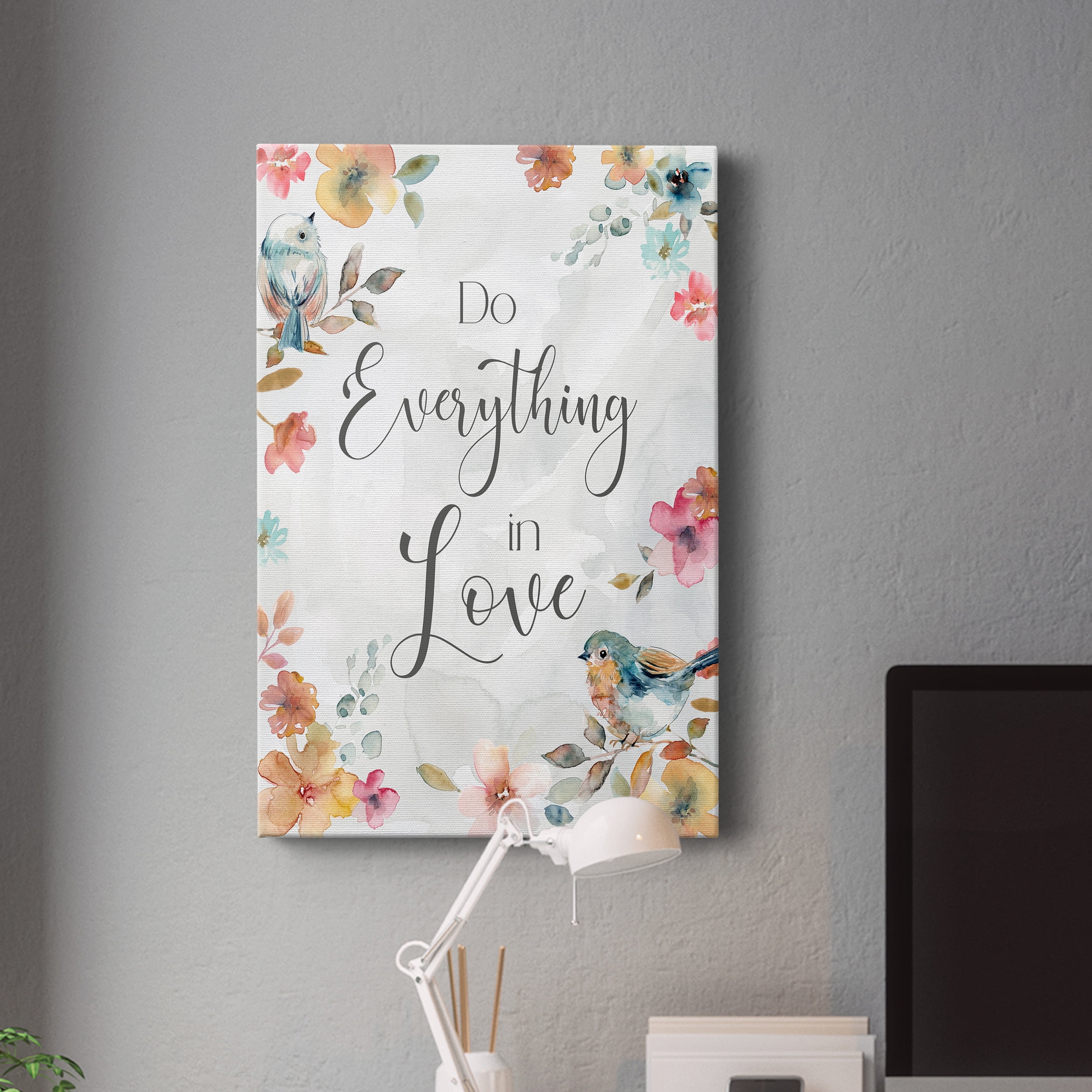 Spring Bird Love Premium Gallery Wrapped Canvas - Ready to Hang - 40 x 60