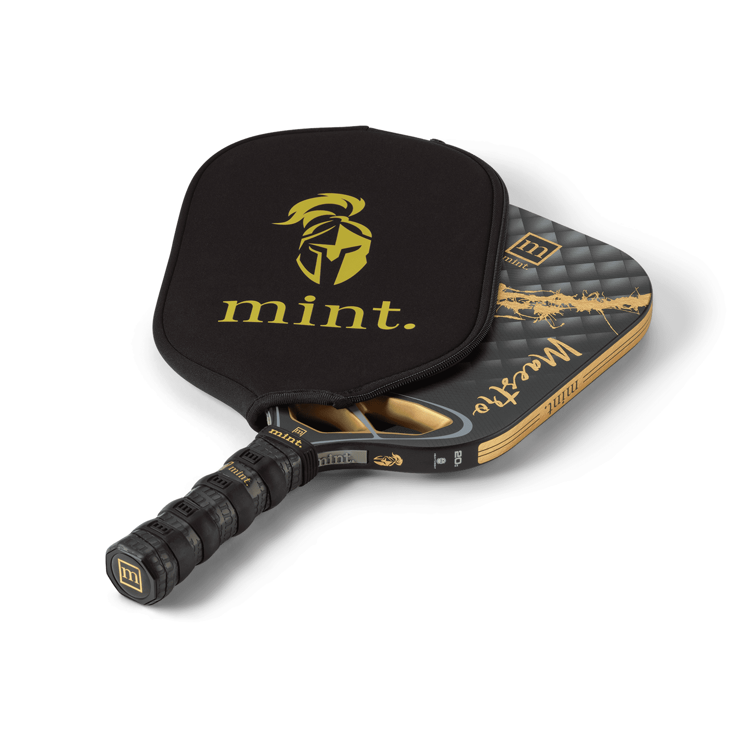 Mint Sport Maestro Pickleball Paddle, Titanium Carbon Fiber Hybrid Face, 20mm Polypropylene Core, Thermoformed Edgeless Design, USAPA Approved